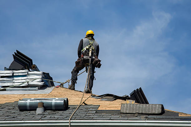 Professional Gutter Installation technician working in Blue Ball, PA